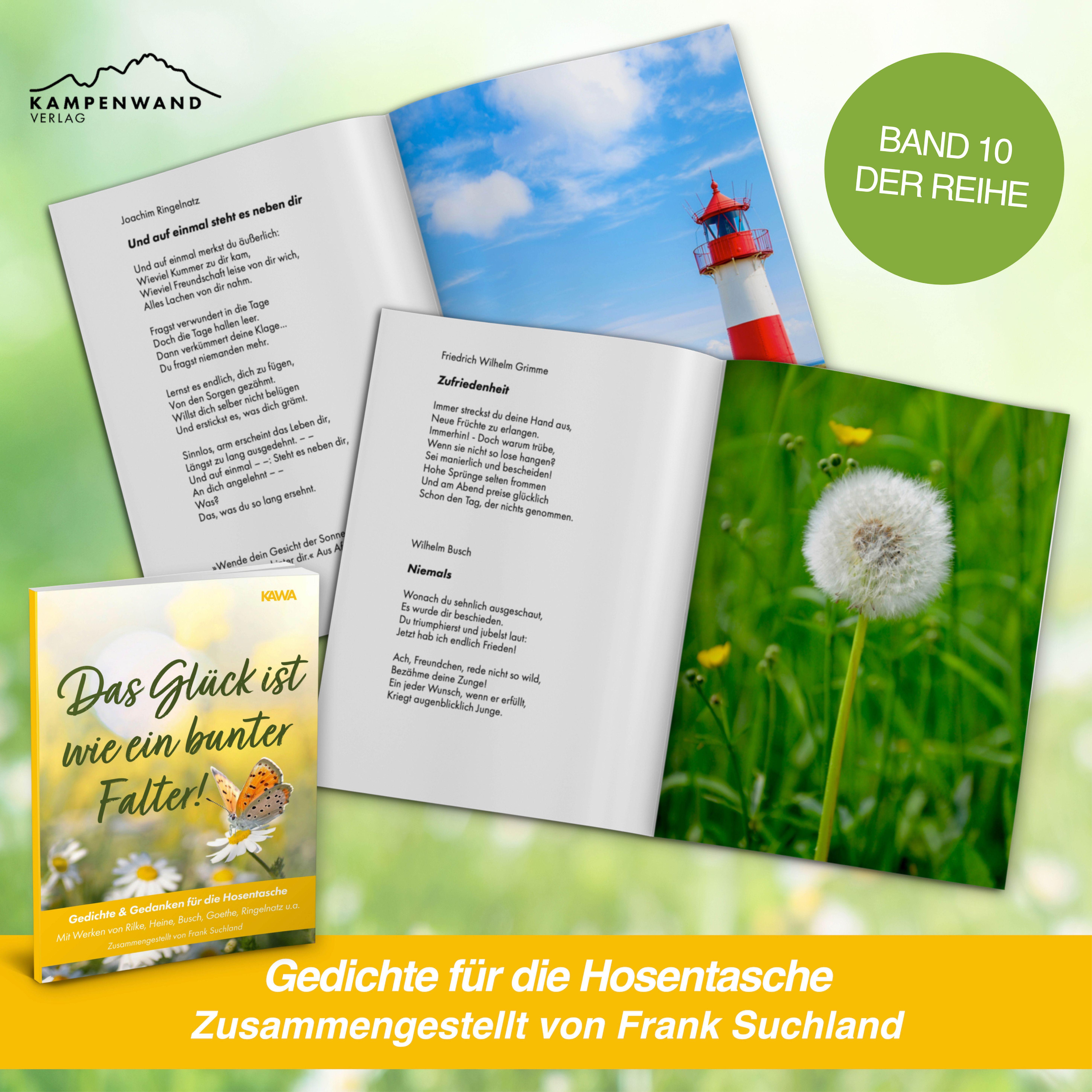 Beispielinhalt (Bild) Das Glück ist wie ein bunter Falter!