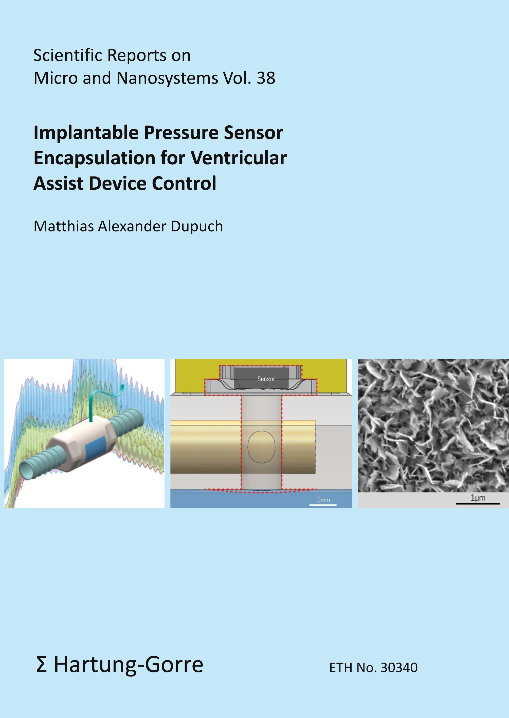 Vorderes Coverbild Implantable Pressure Sensor Encapsulation for Ventricular Assist Device Control