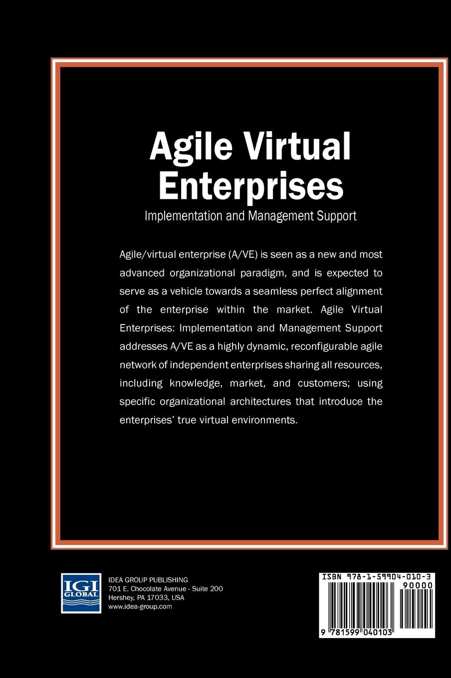 Rückseitencover Agile Virtual Enterprises