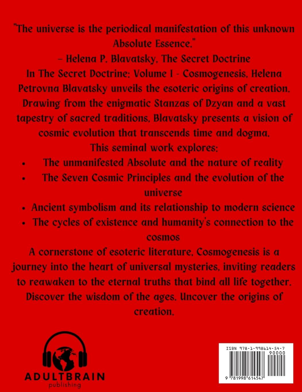 Rückseitencover The Secret Doctrine Volume 1