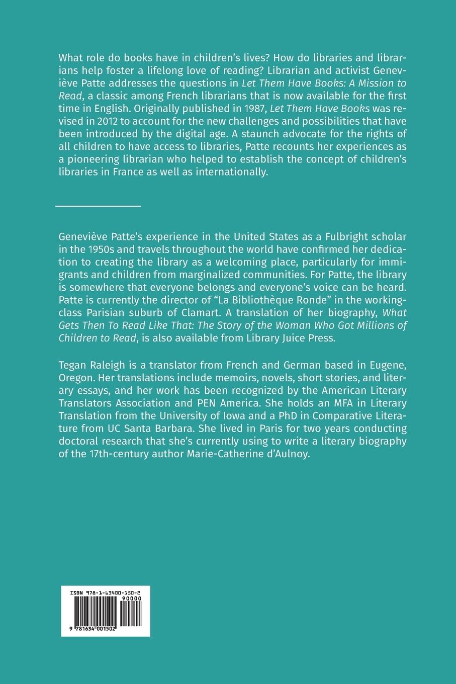 Rückseitencover Let Them Have Books