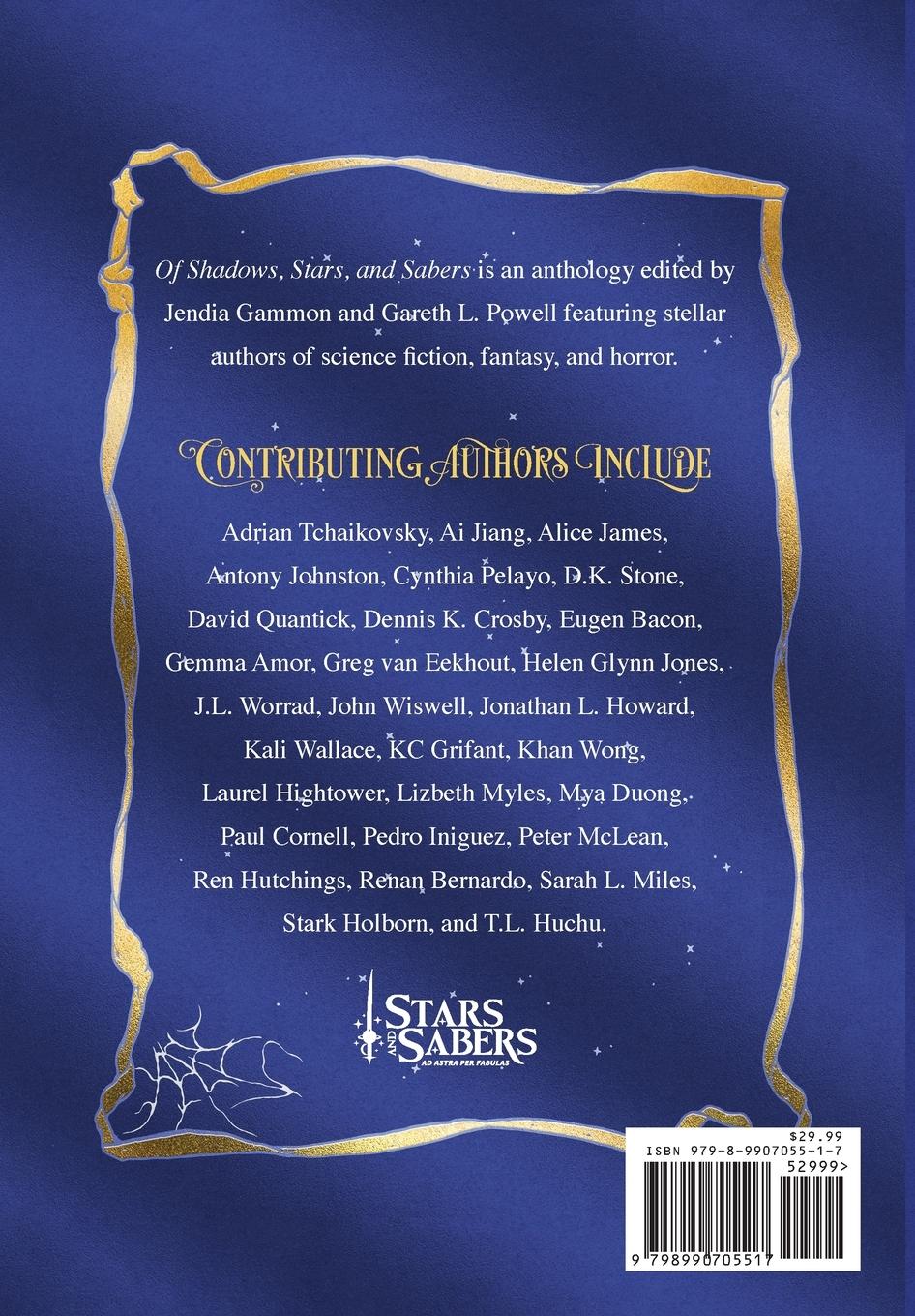 Rückseitencover Of Shadows, Stars, and Sabers