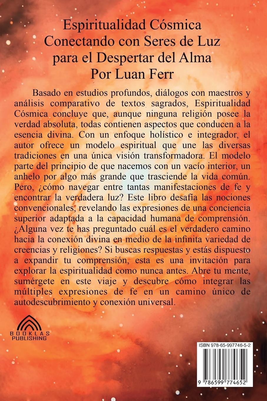 Rückseitencover Espiritualidad Cósmica