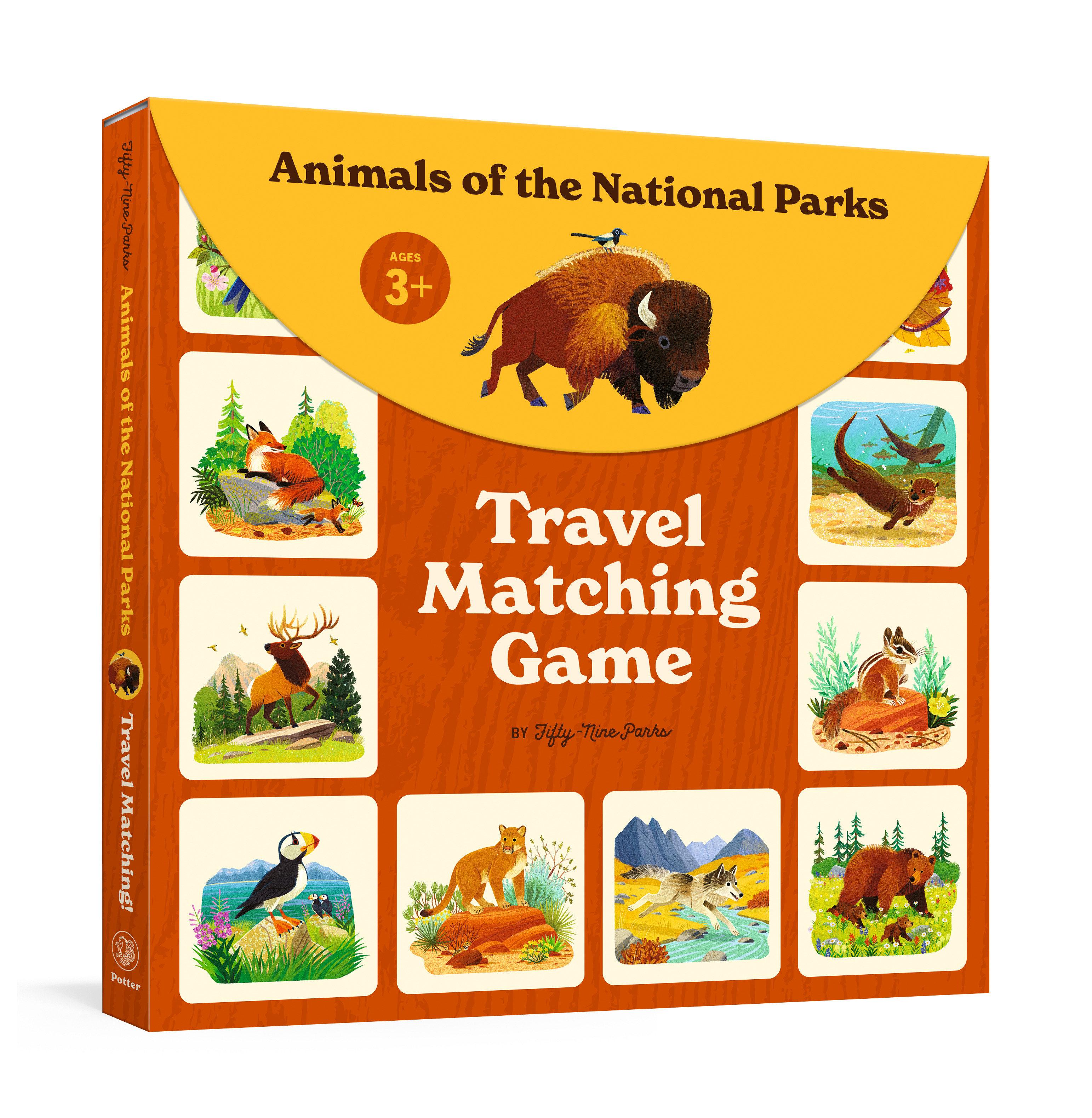 Vorderes Coverbild Animals of the National Parks Travel Matching Game