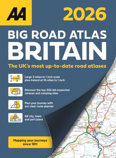 Vorderes Coverbild AA Big Road Atlas Britain 2026
