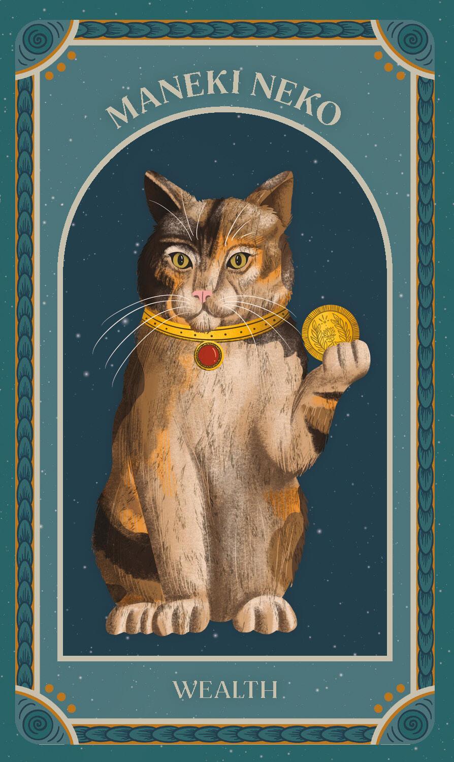 Beispielinhalt (Bild) Cat Gods, Goddesses, Deities, and Demons Oracle Deck and Guidebook