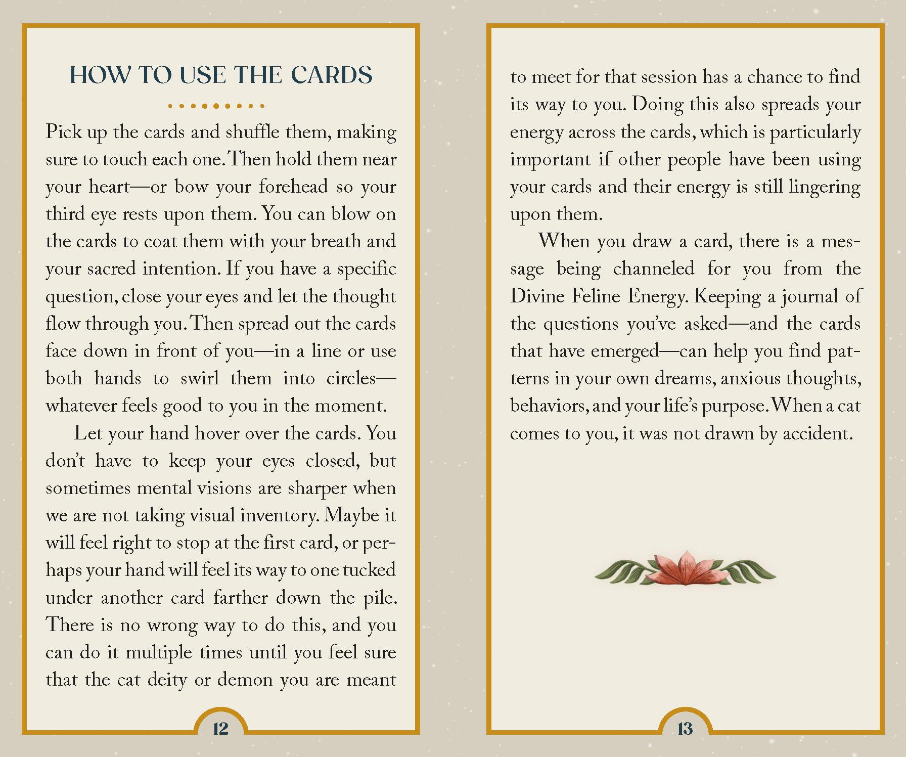 Beispielinhalt (Bild) Cat Gods, Goddesses, Deities, and Demons Oracle Deck and Guidebook