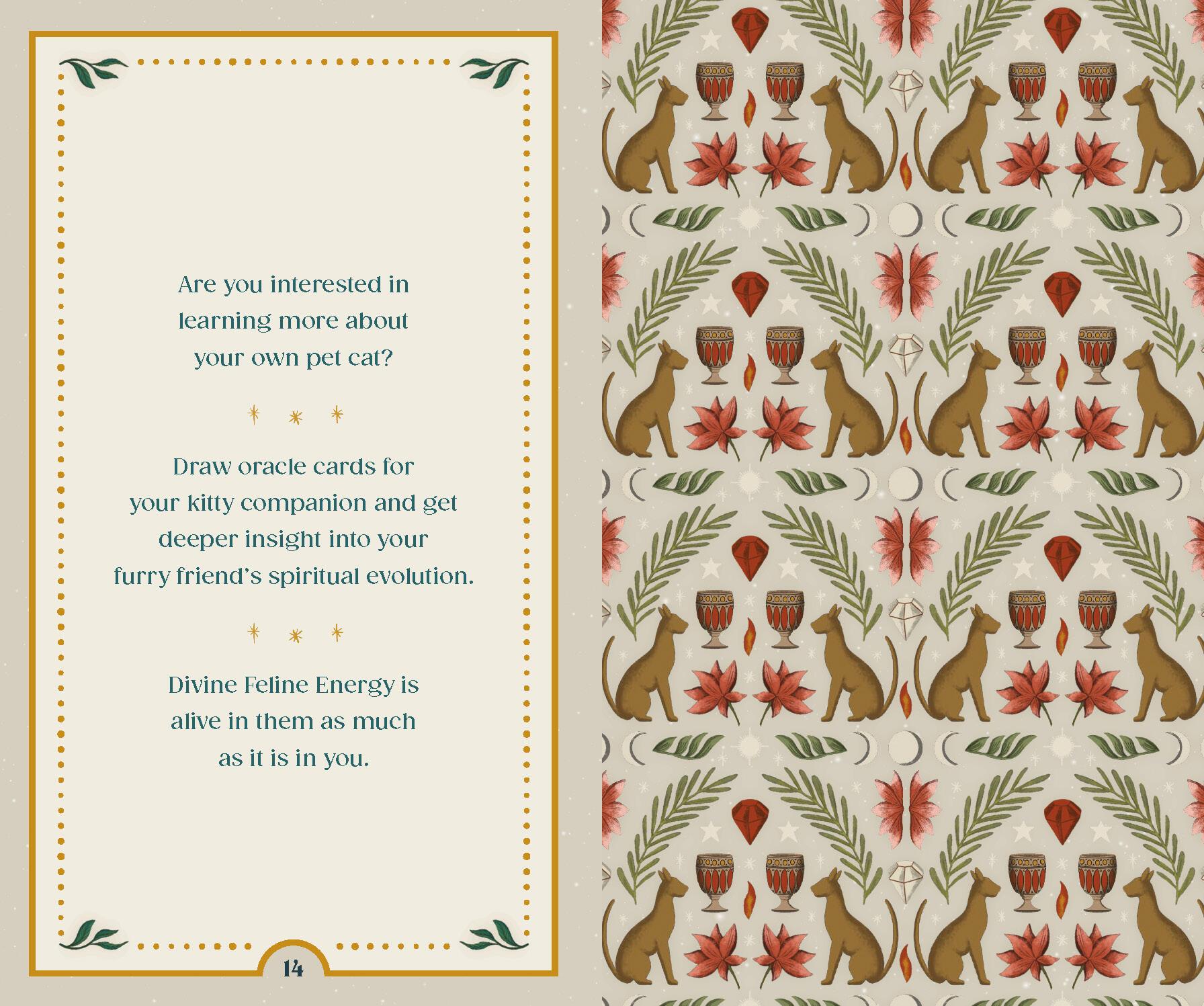 Beispielinhalt (Bild) Cat Gods, Goddesses, Deities, and Demons Oracle Deck and Guidebook