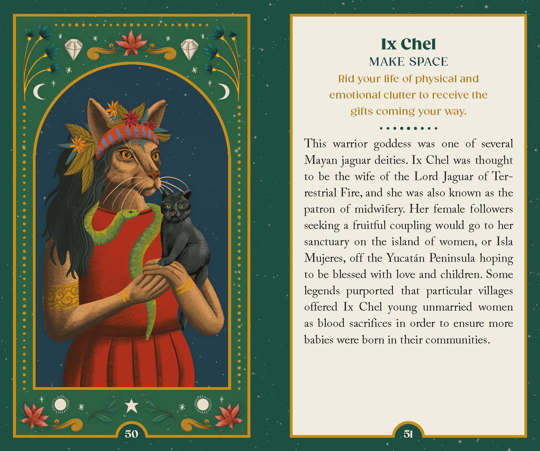 Beispielinhalt (Bild) Cat Gods, Goddesses, Deities, and Demons Oracle Deck and Guidebook
