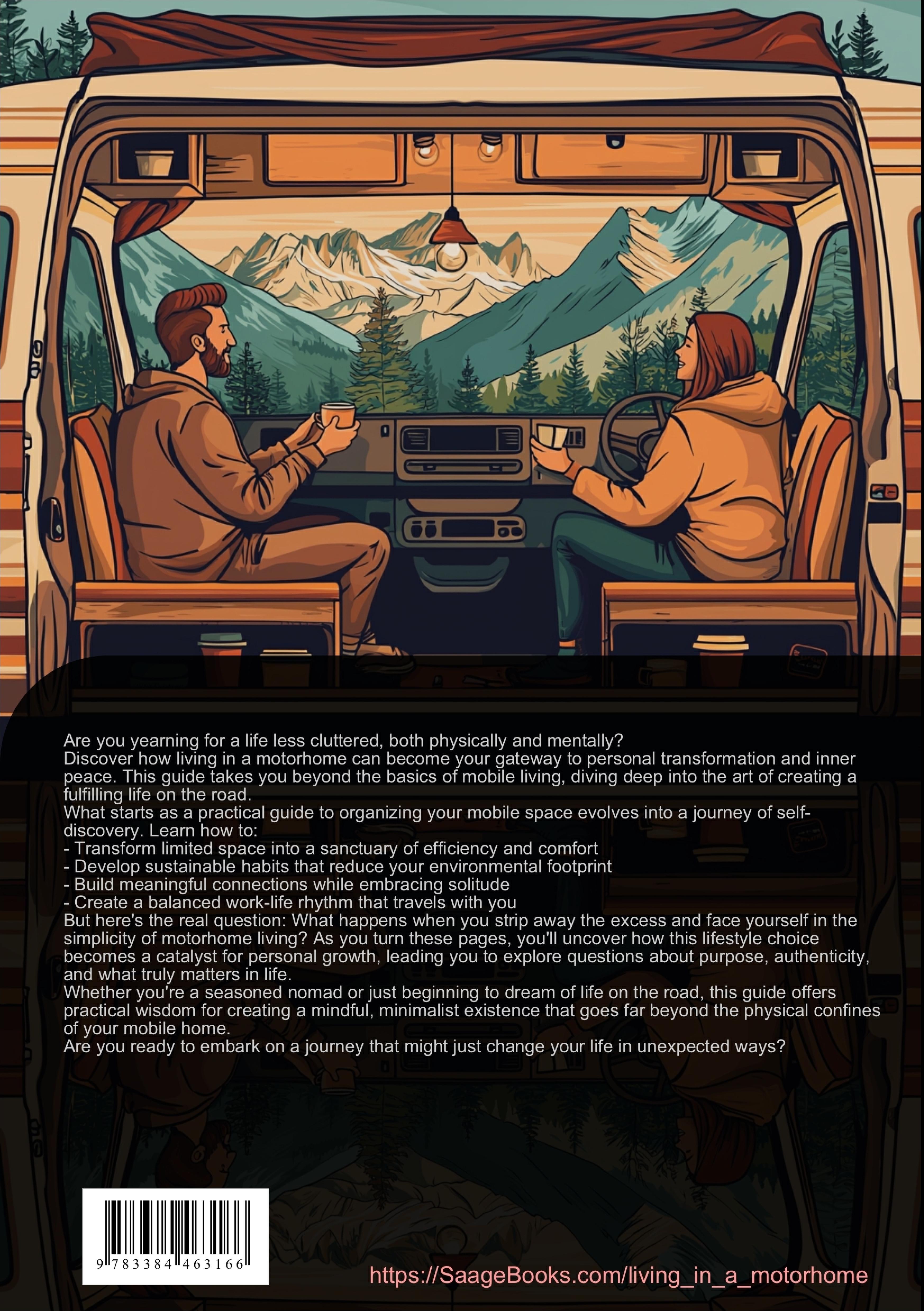 Rückseitencover Motorhome Living: A Guide to Simple Living and Personal Growth on the Road