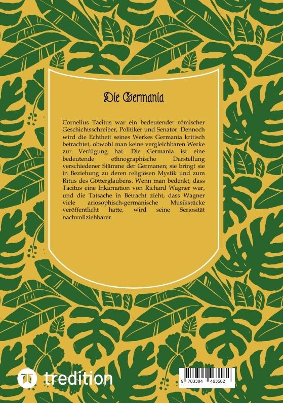 Rückseitencover Die Germania