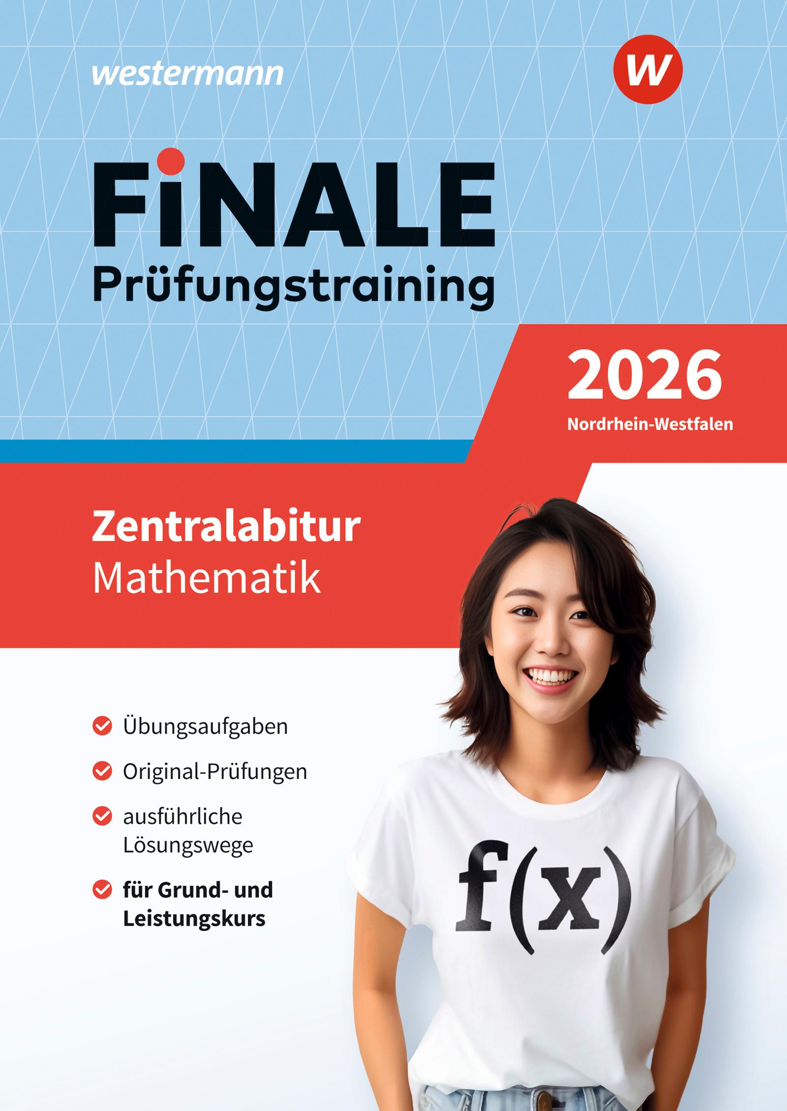 Vorderes Coverbild FiNALE Prüfungstraining Zentralabitur Nordrhein-Westfalen. Mathematik 2026