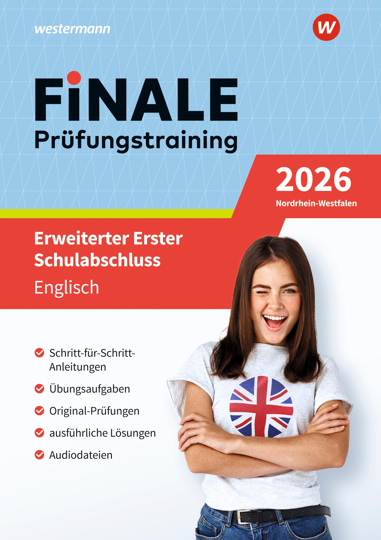 Vorderes Coverbild FiNALE Prüfungstraining Erweiterter Erster Schulabschluss Nordrhein-Westfalen. Englisch 2026