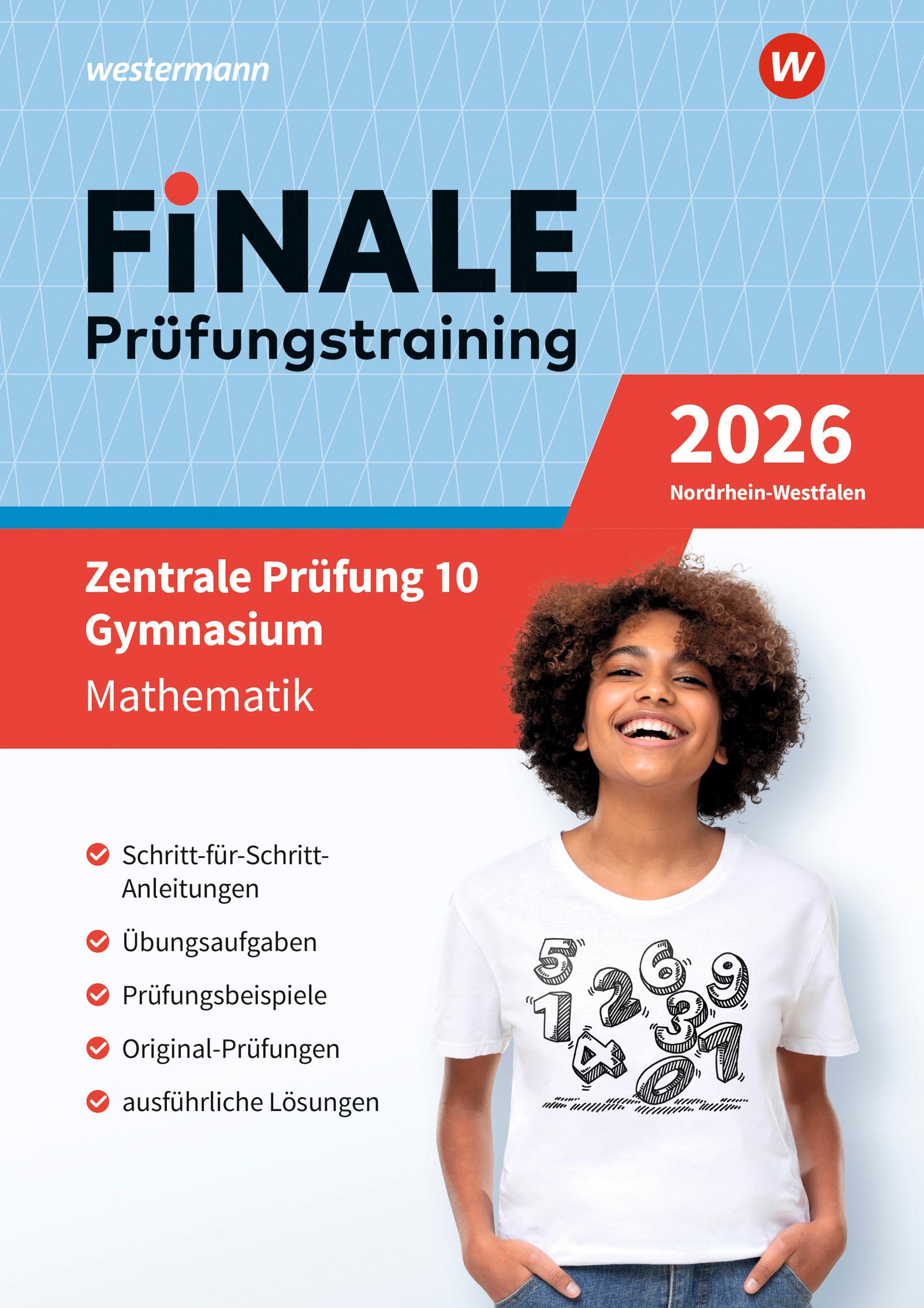 Vorderes Coverbild FiNALE Prüfungstraining Zentrale Prüfung 10. Gymnasium Nordrhein-Westfalen. Mathematik 2026