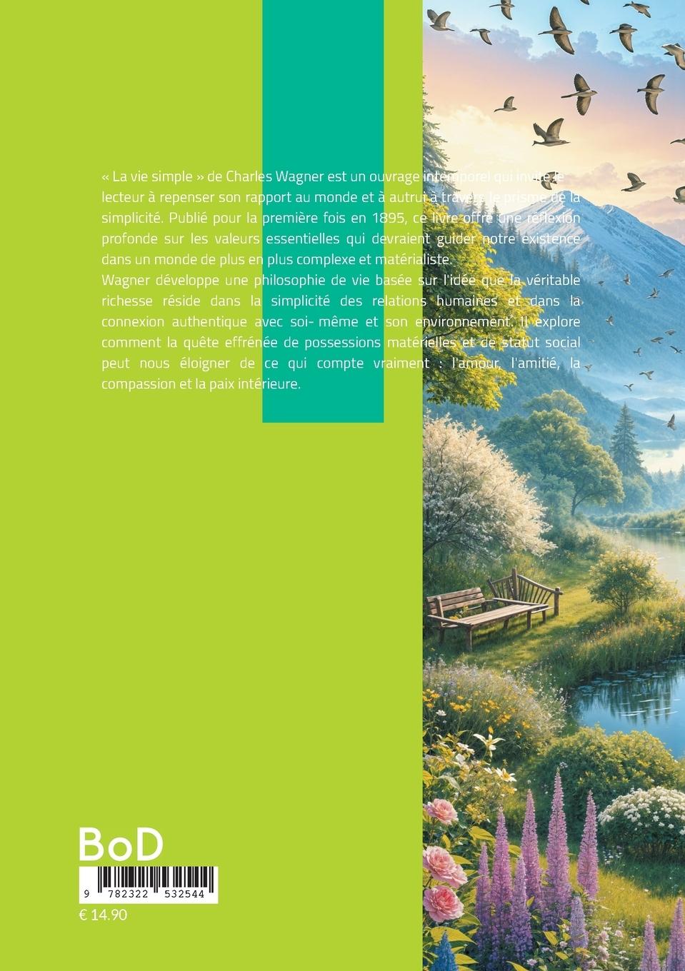 Rückseitencover La vie simple