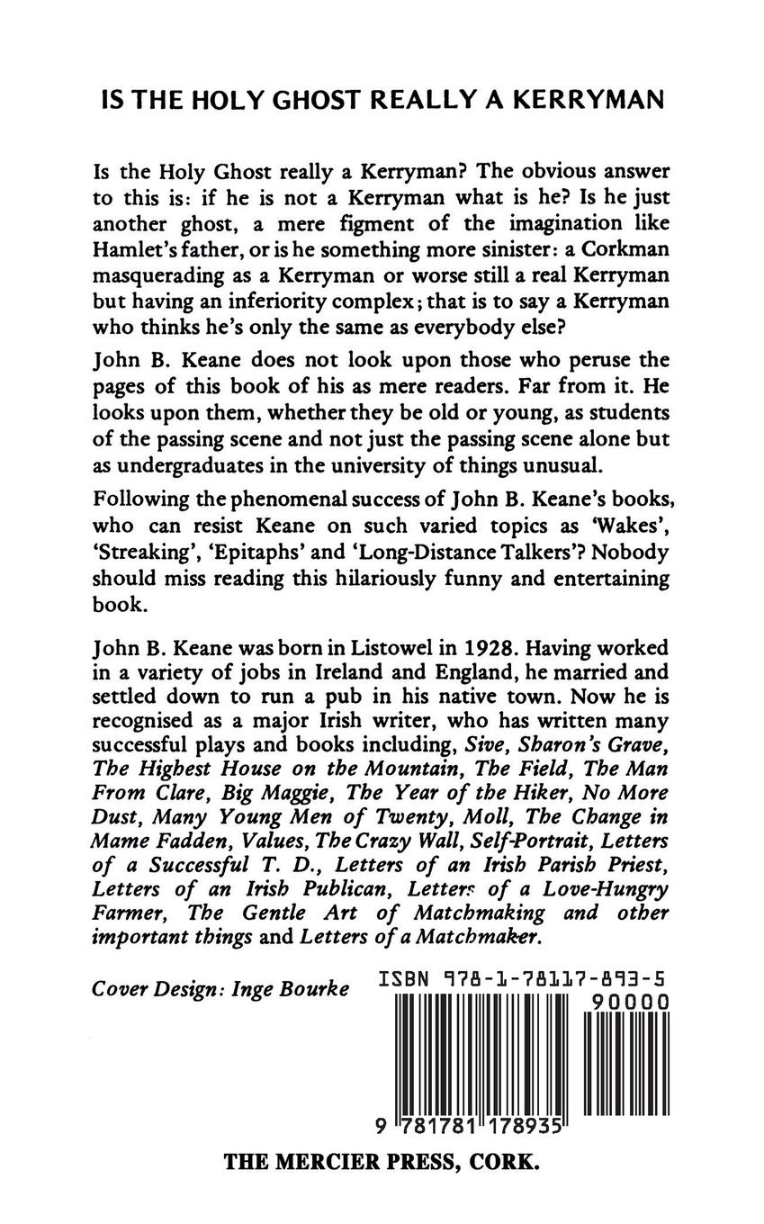 Rückseitencover Is The Holy Ghost Really A Kerryman?