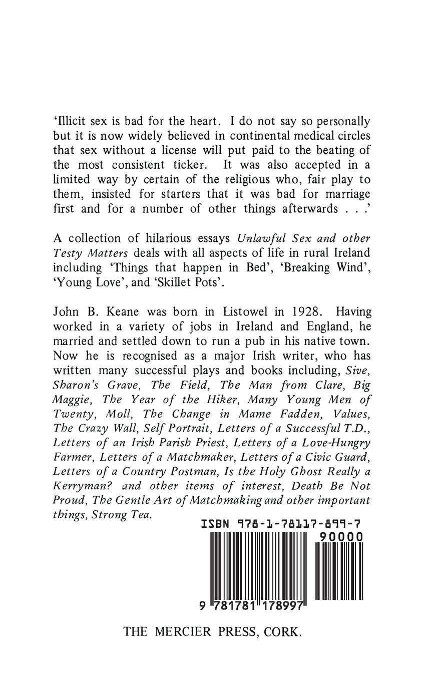 Rückseitencover Unlawful Sex