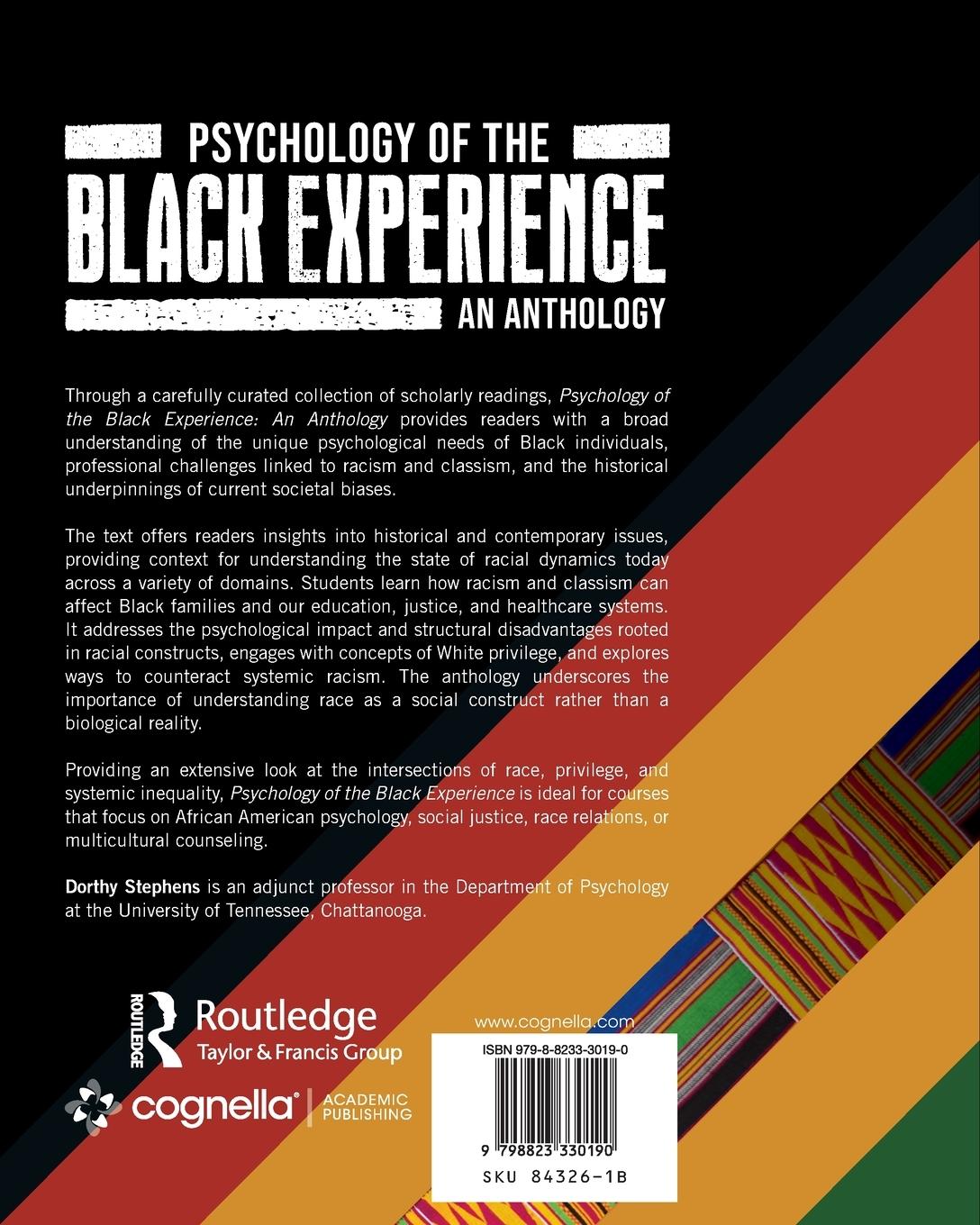 Rückseitencover Psychology of the Black Experience