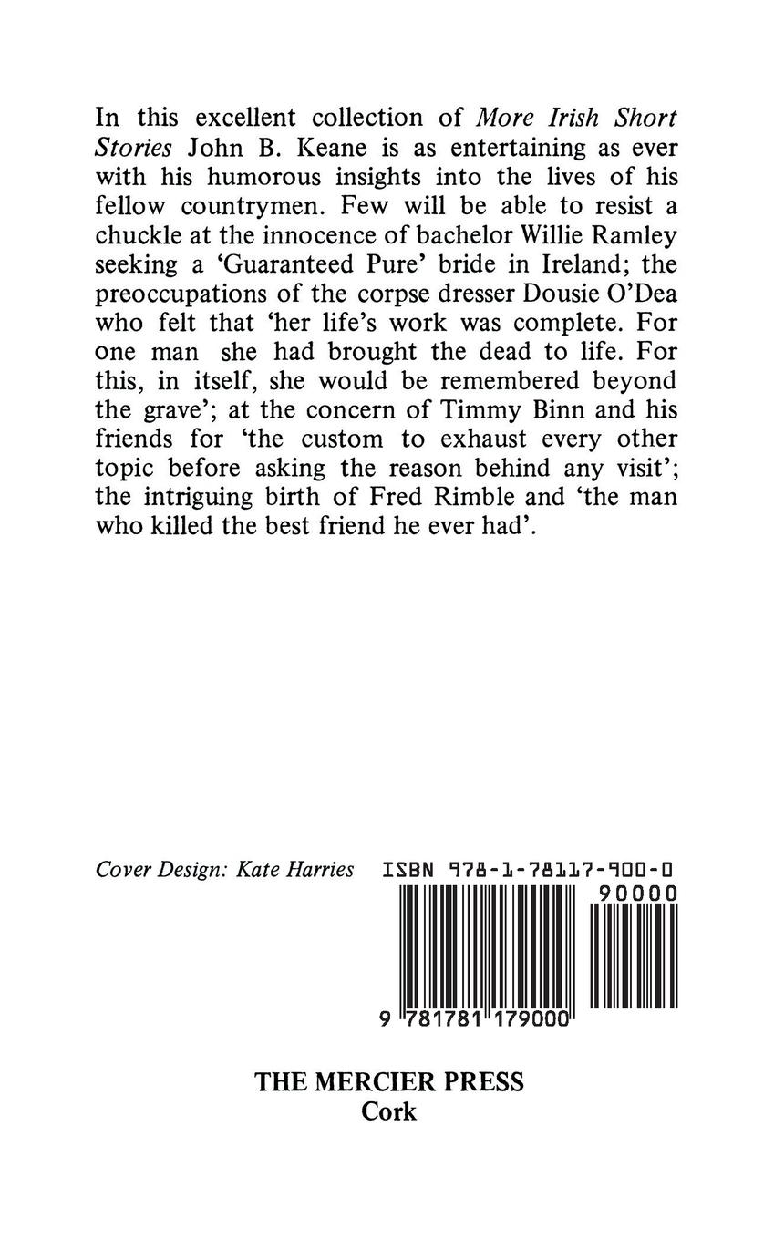 Rückseitencover More Irish Short Stories