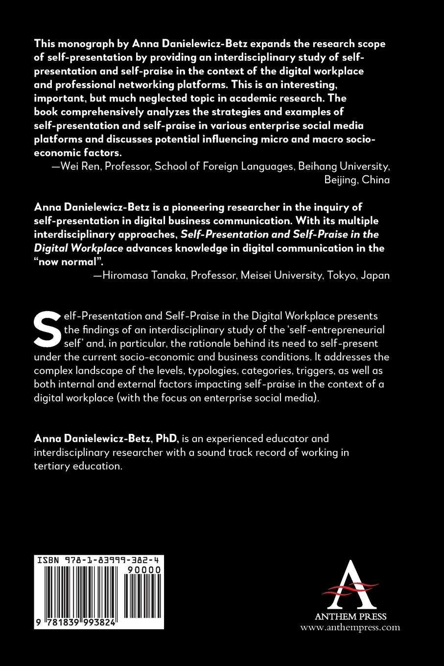 Rückseitencover Self-Presentation and Self-Praise in the Digital Workplace