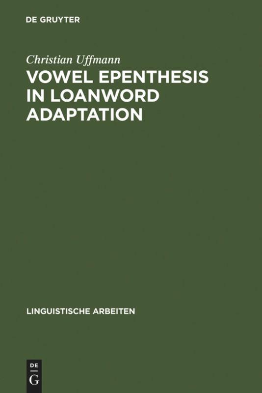 Vorderes Coverbild Vowel Epenthesis in Loanword Adaptation