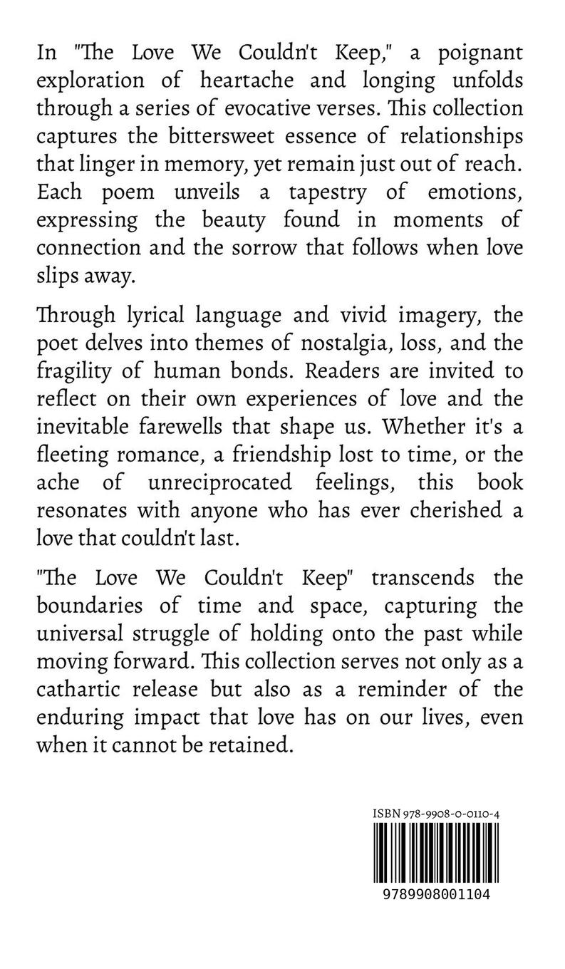 Rückseitencover The Love We Couldn't Keep