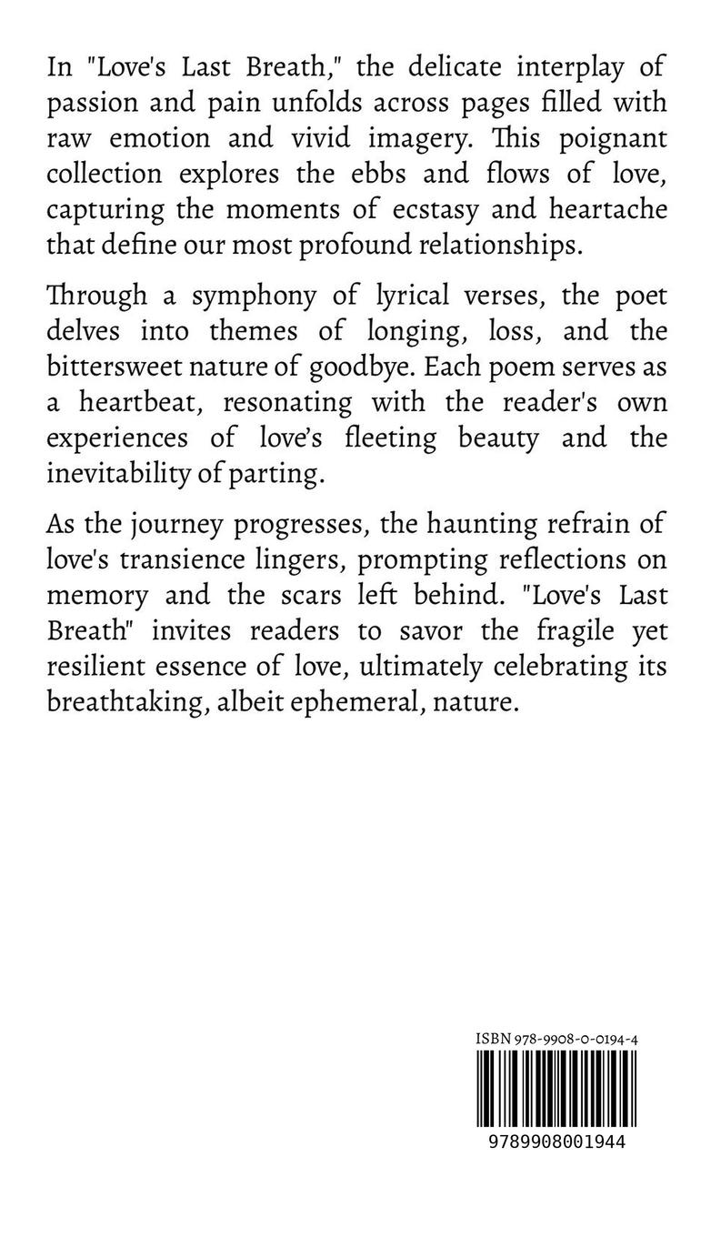 Rückseitencover Love's Last Breath