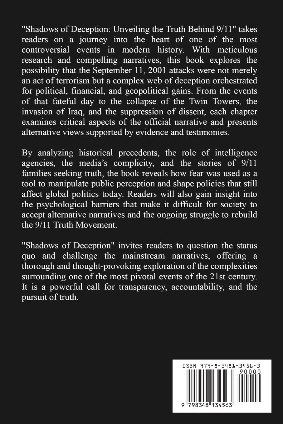 Rückseitencover Shadows of Deception