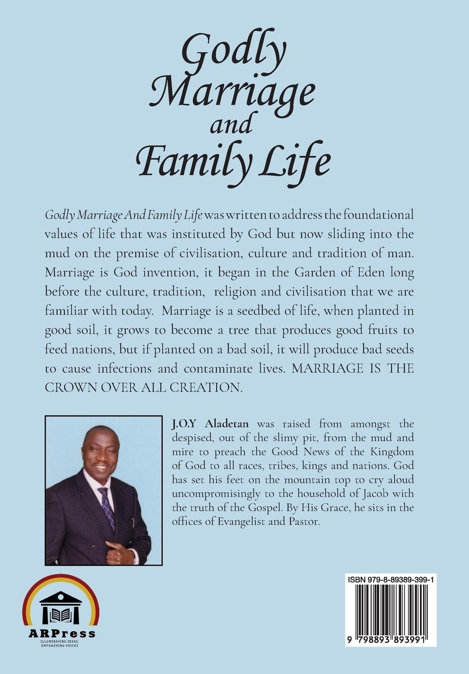 Rückseitencover Godly Marriage And Family Life