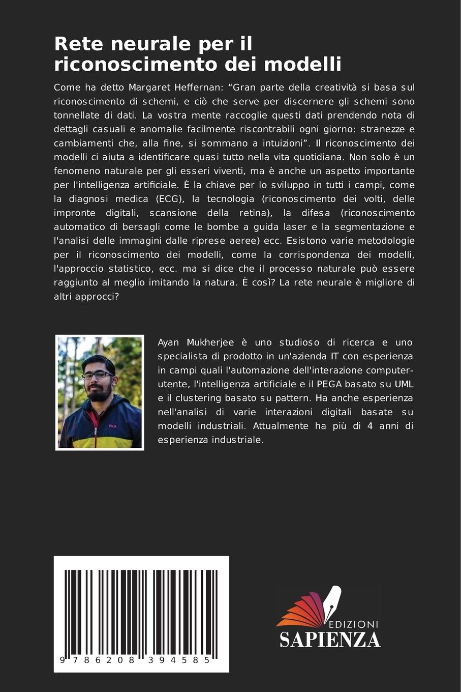 Rückseitencover Rete neurale per il riconoscimento dei modelli