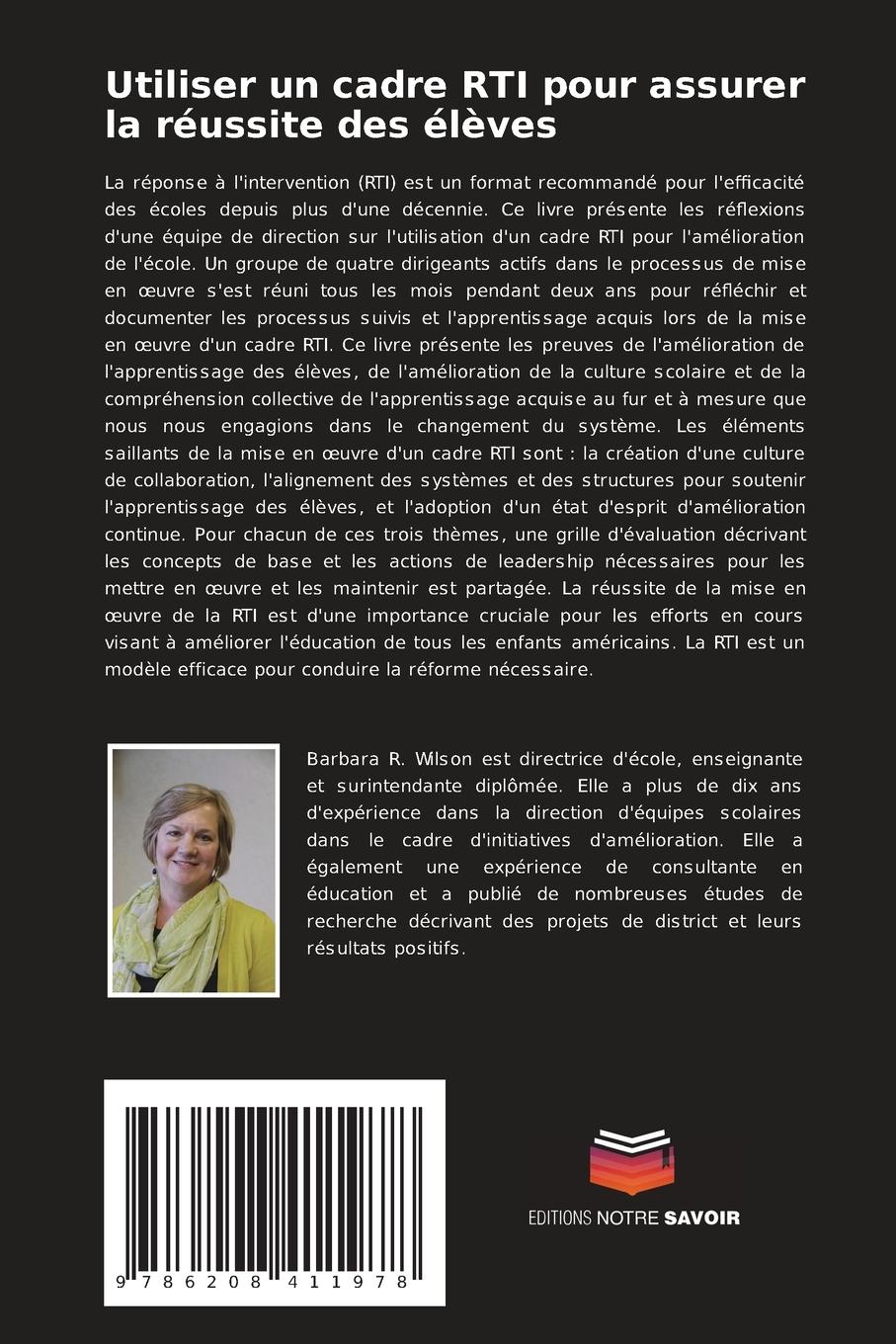 Rückseitencover Utiliser un cadre RTI pour assurer la réussite des élèves