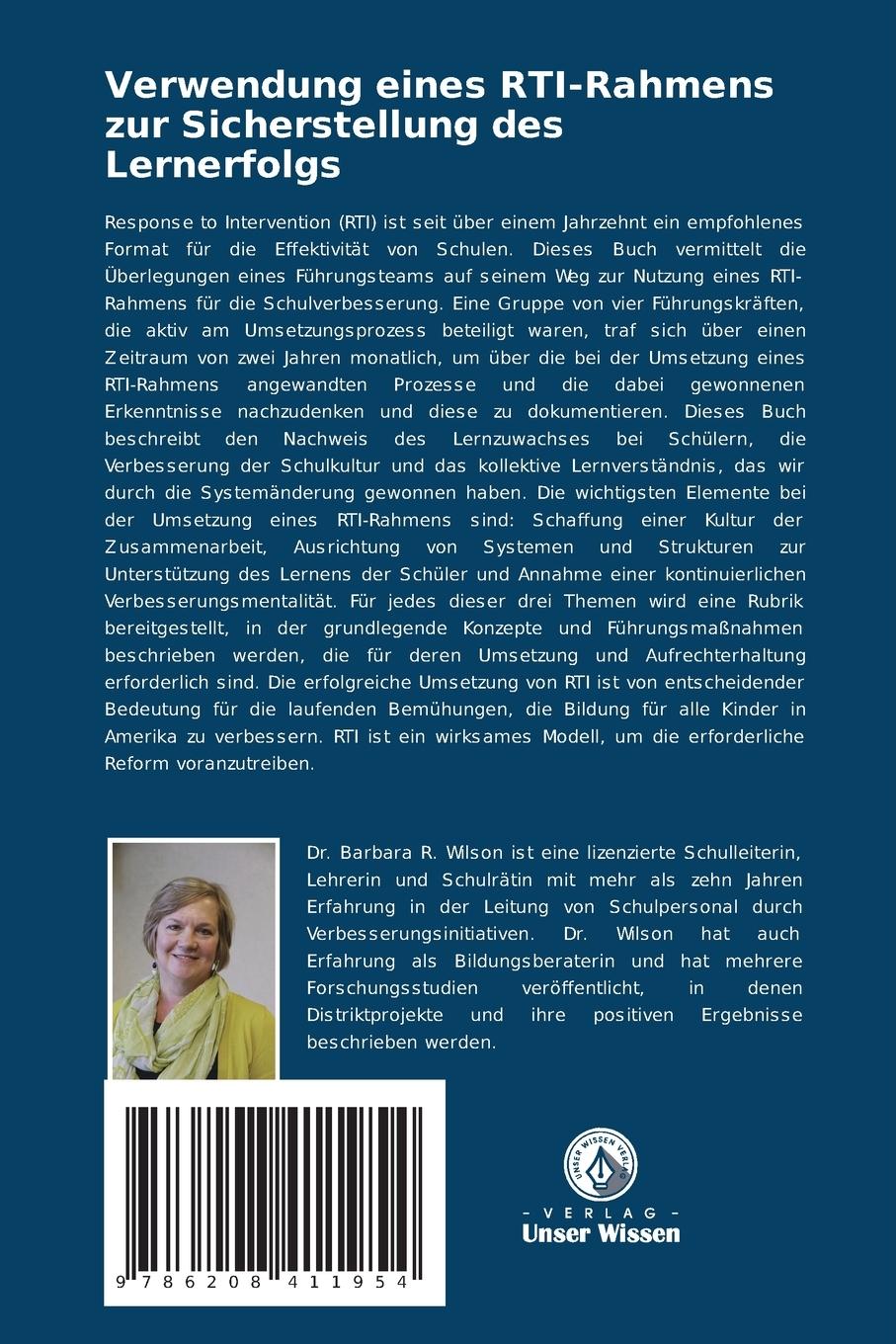 Rückseitencover Verwendung eines RTI-Rahmens zur Sicherstellung des Lernerfolgs