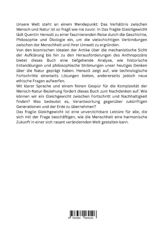 Rückseitencover Das fragile Gleichgewicht