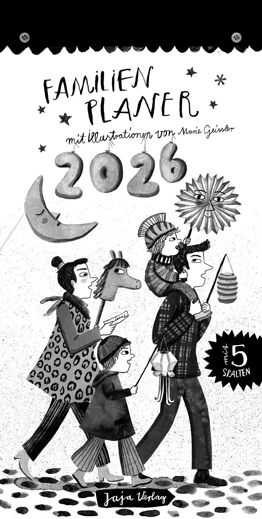 Vorderes Coverbild Familienplaner 2026