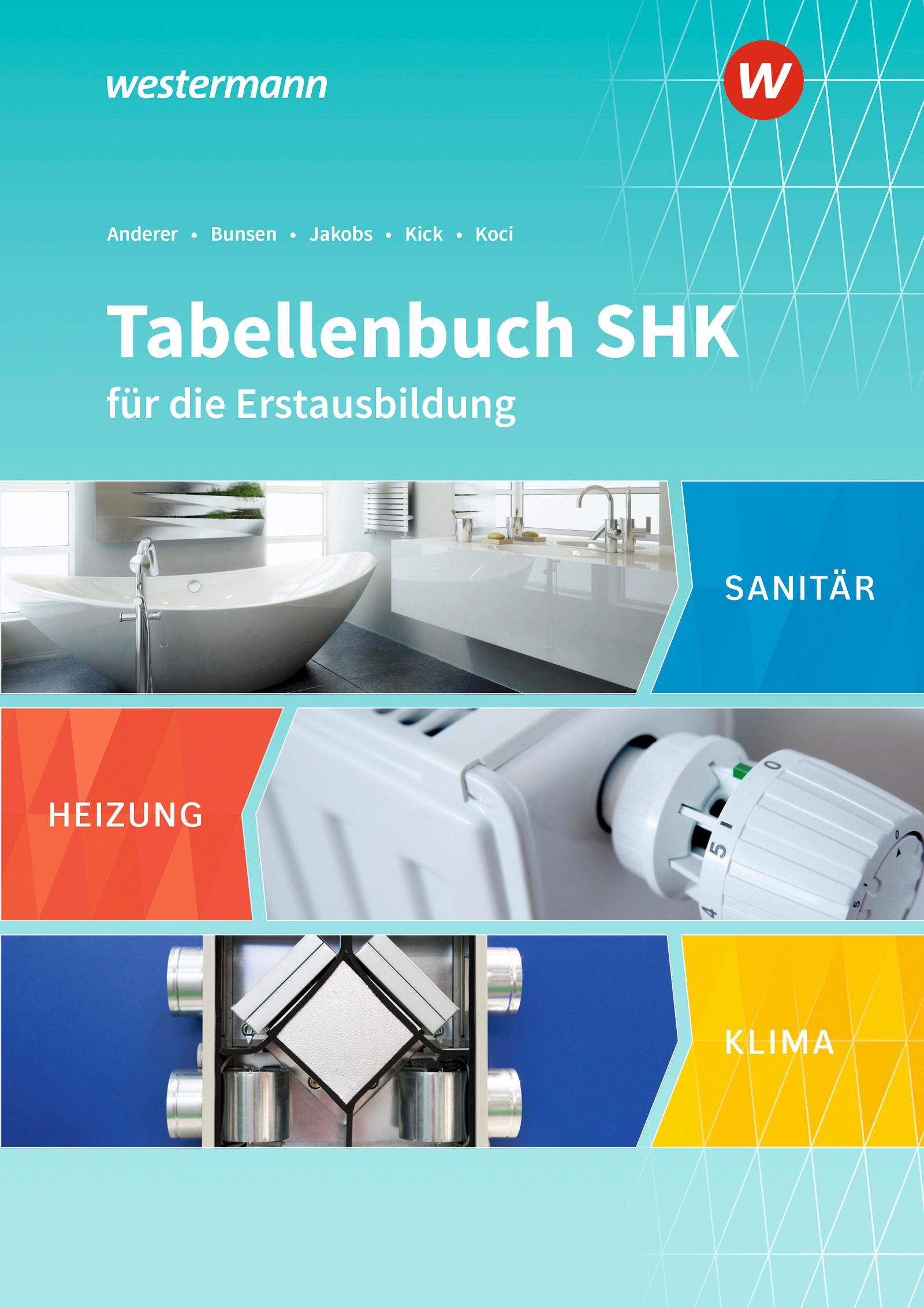 Vorderes Coverbild Tabellenbuch SHK für die Erstausbildung