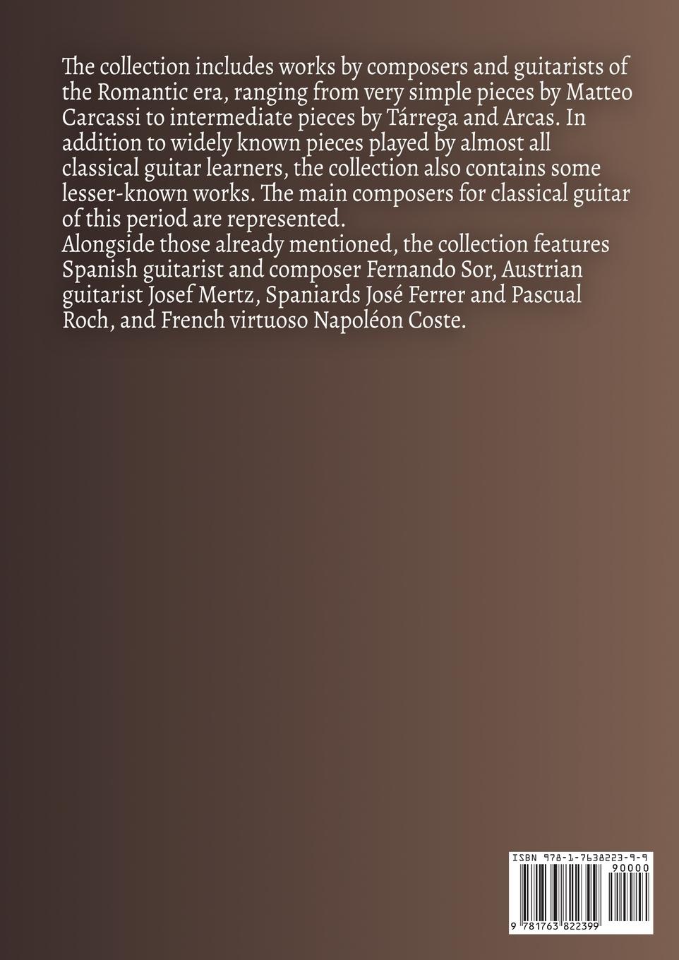 Rückseitencover Adelita. Romantic Pieces for Guitar