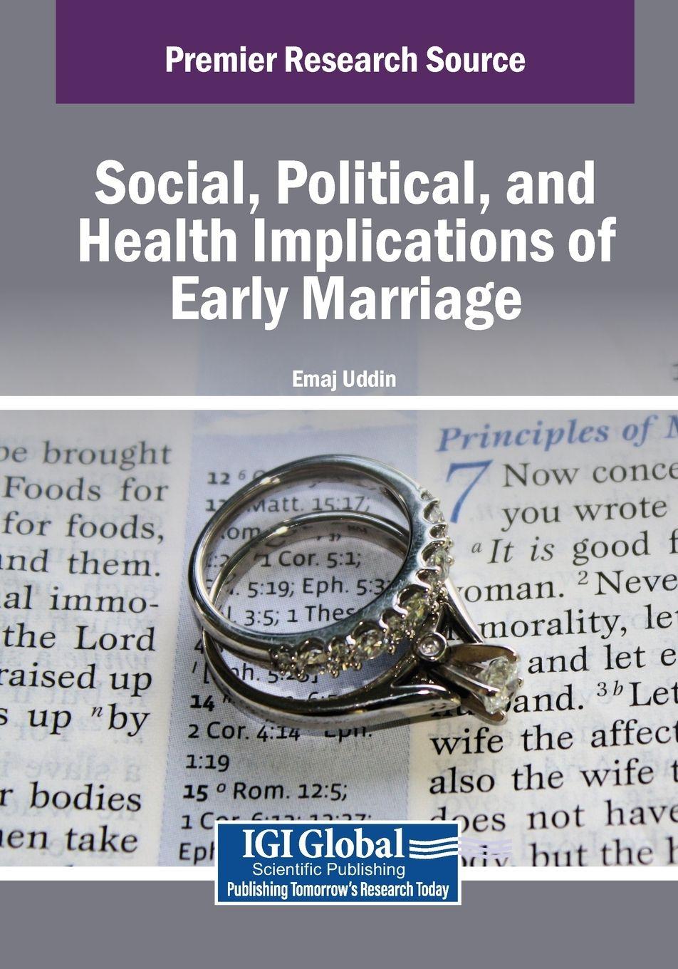 Vorderes Coverbild Social, Political, and Health Implications of Early Marriage