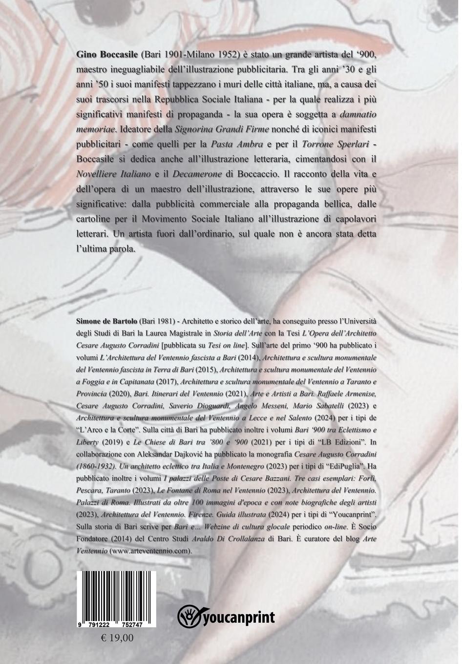Rückseitencover Gino Boccasile. Il pubblicitario di Mussolini dal Ventennio al dopoguerra
