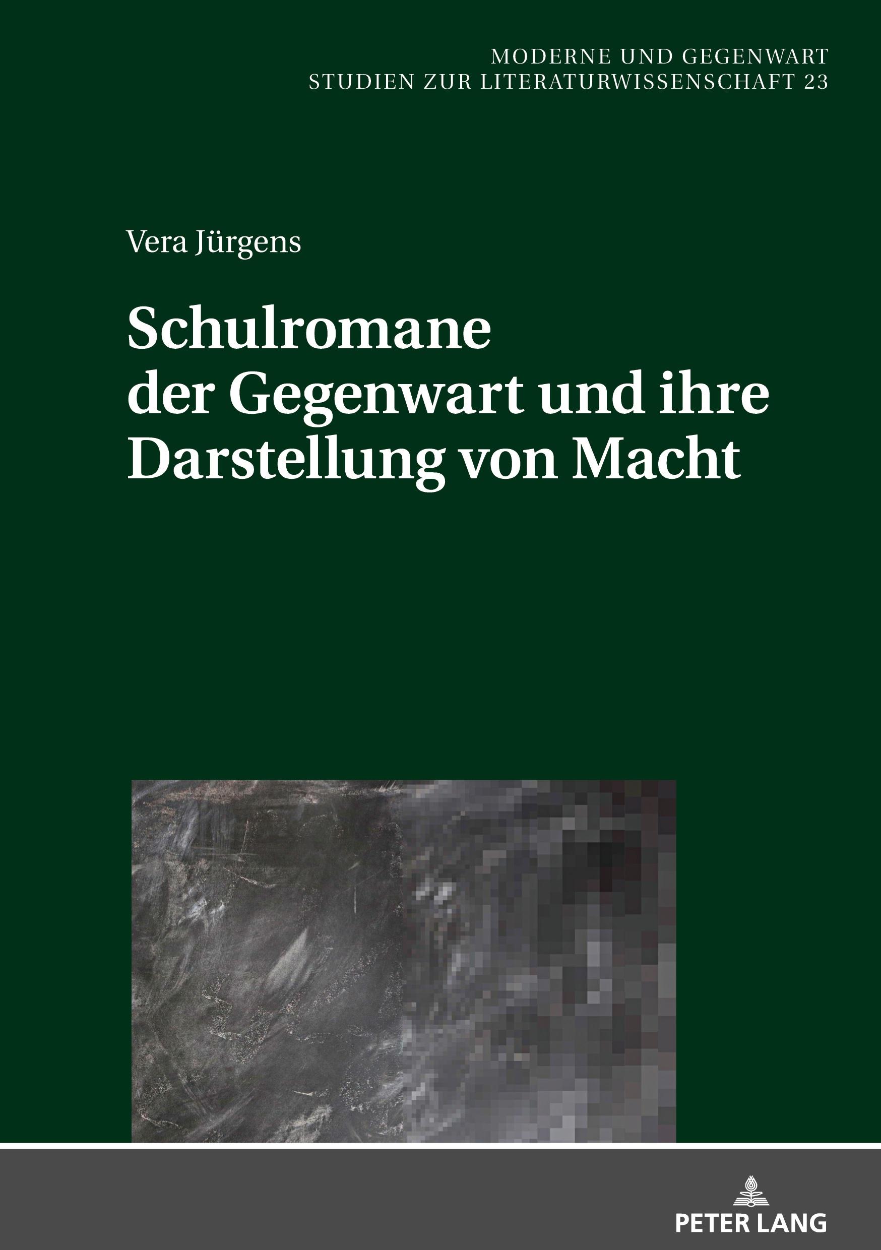 Vorderes Coverbild Schulromane der Gegenwart und ihre Darstellung von Macht