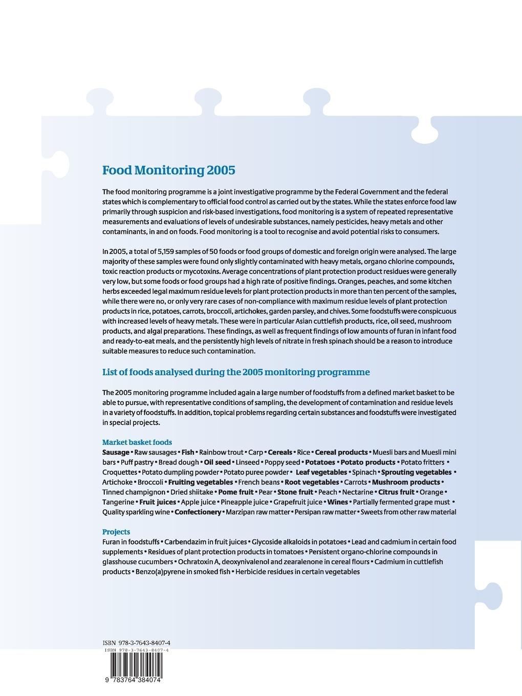 Rückseitencover Reports on Food Safety 2005