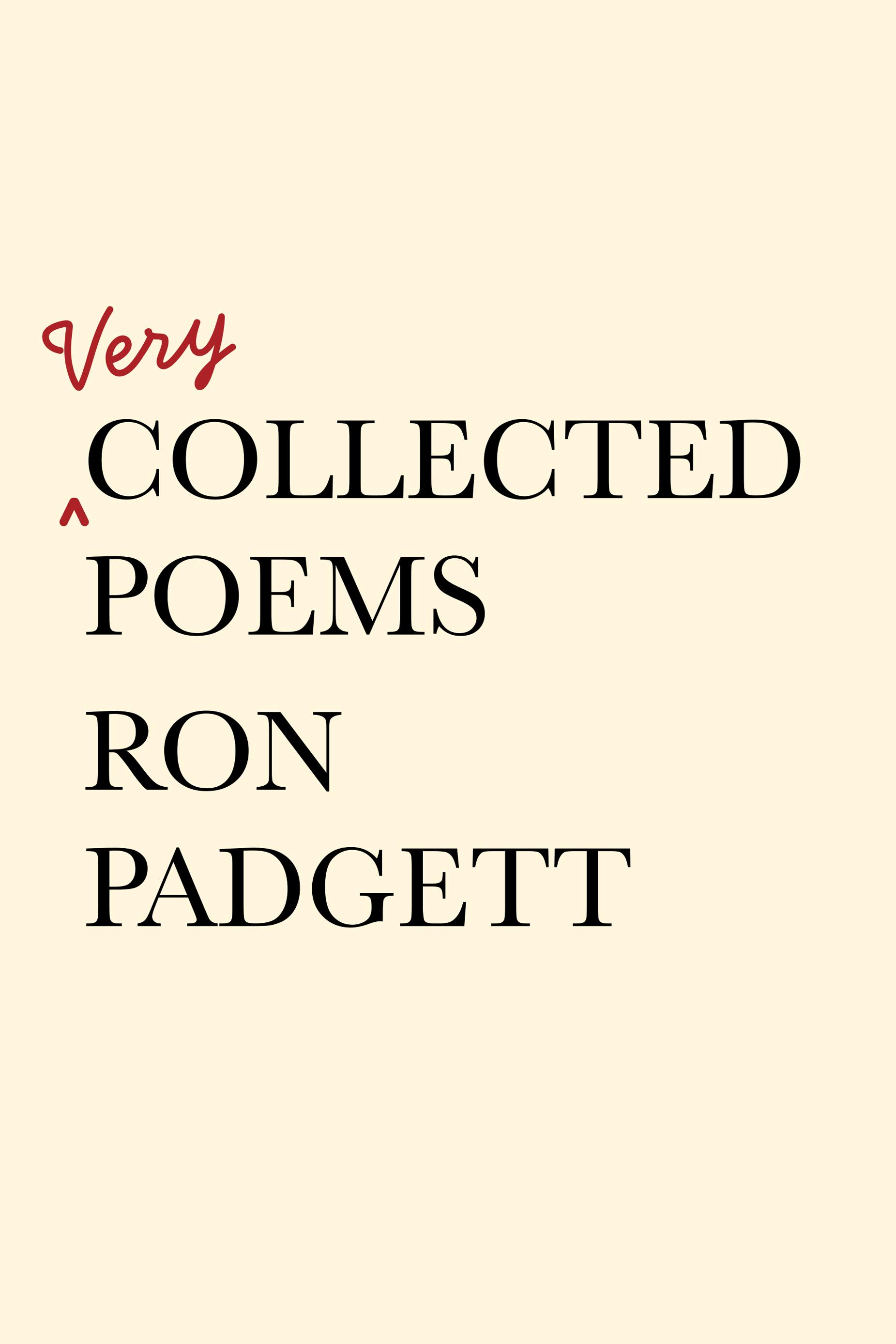 Vorderes Coverbild Very Collected Poems