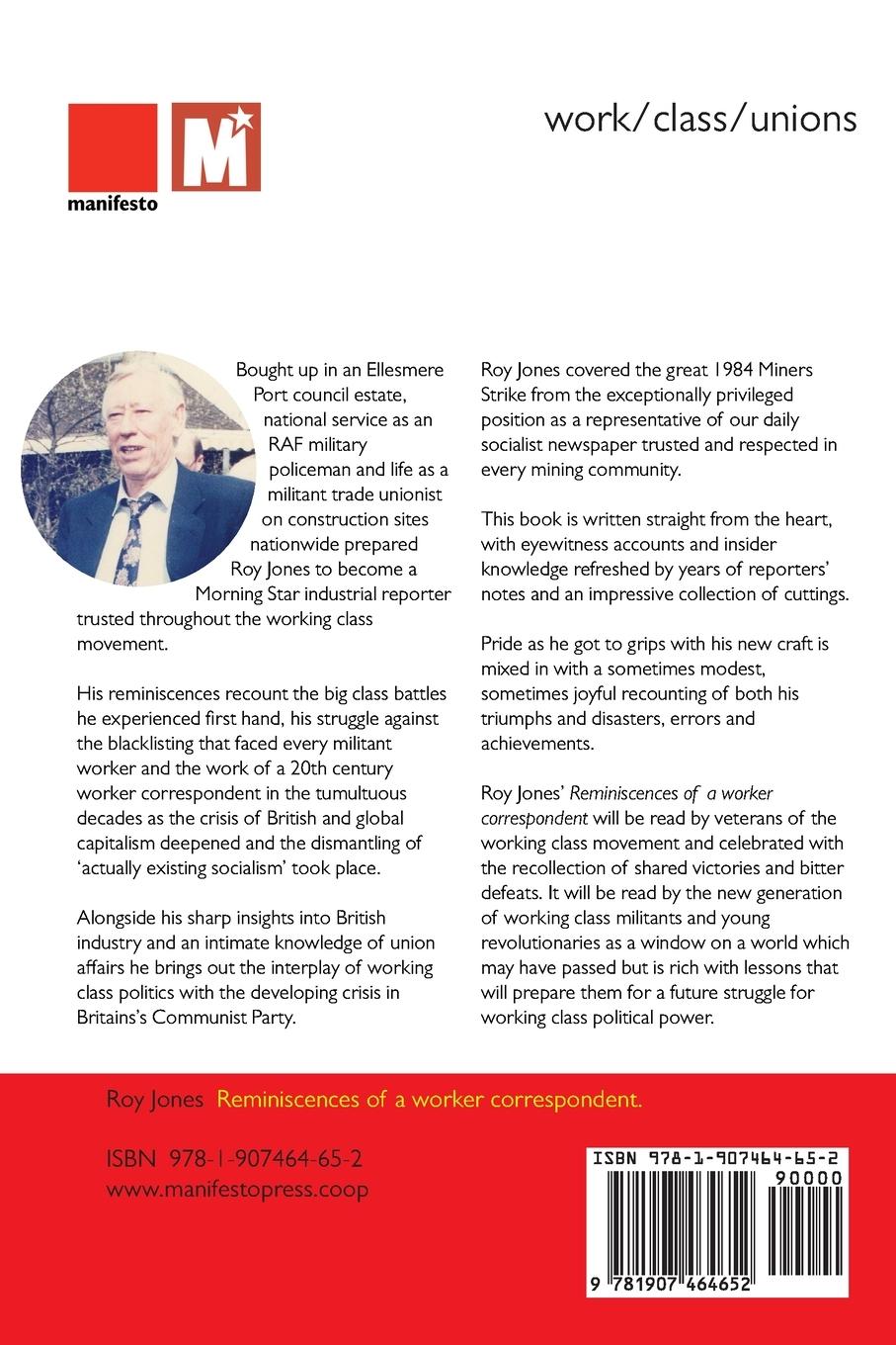 Rückseitencover Reminiscences of a worker correspondent