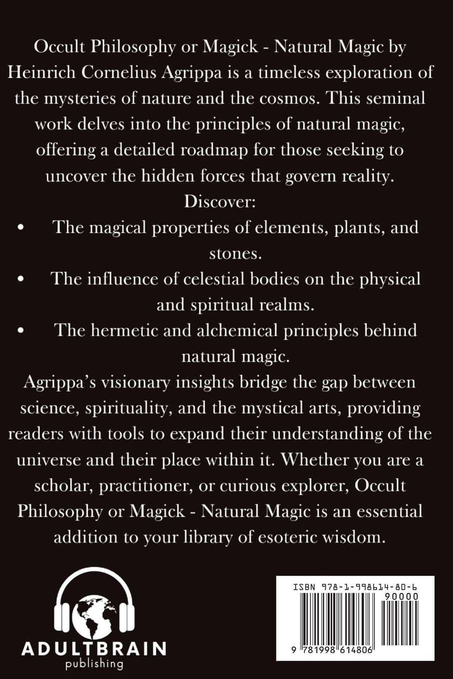Rückseitencover Occult Philosophy or Magick - Natural Magic