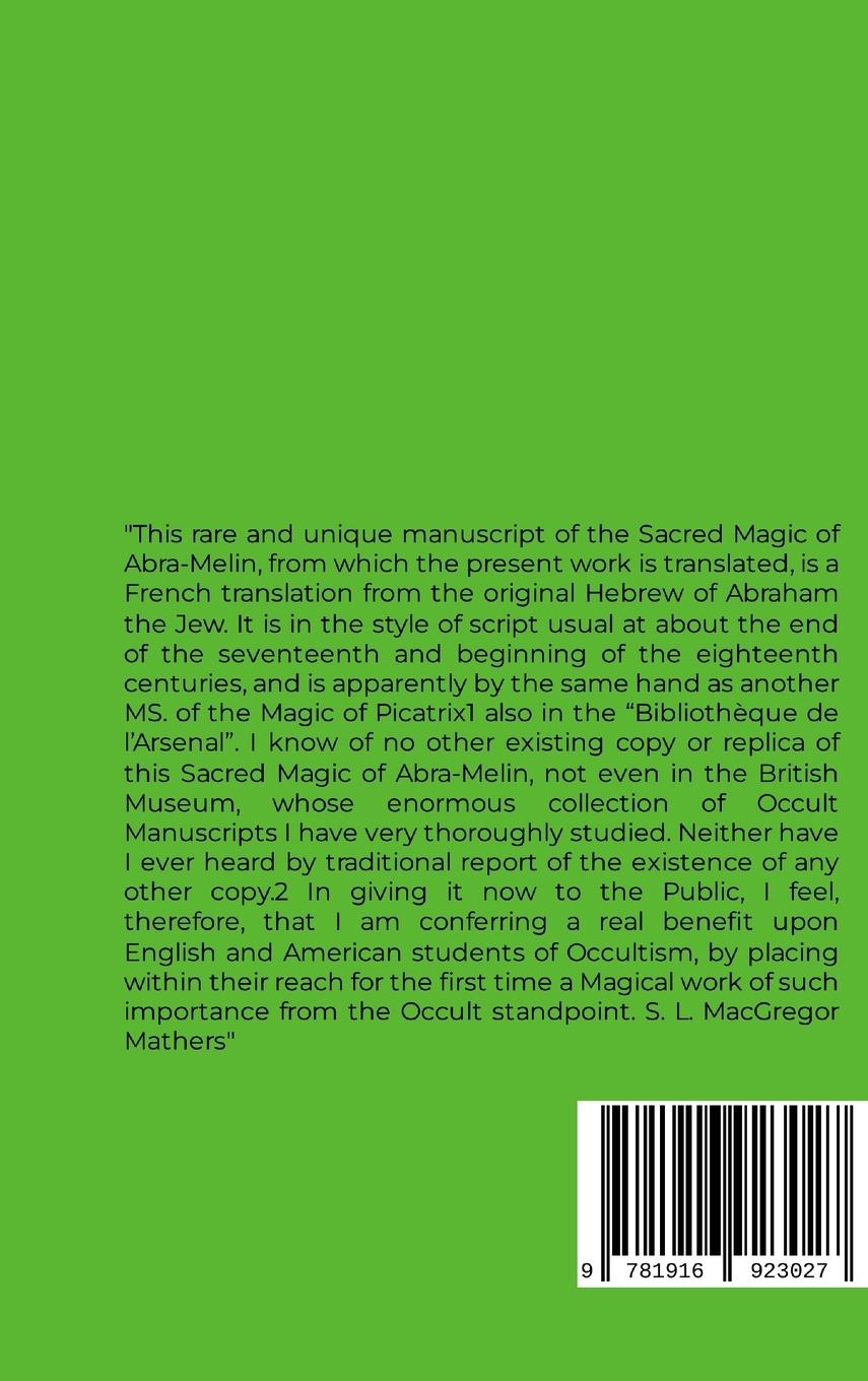Rückseitencover The Book of the Sacred Magic of Abramelin the Mage
