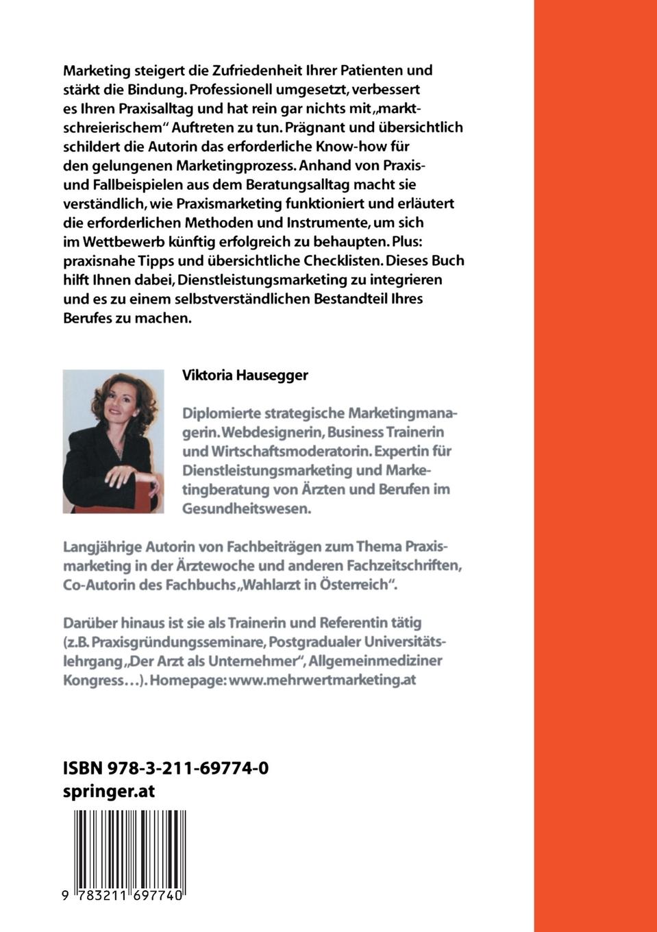 Rückseitencover Erfolgreiches Marketing für die Arztpraxis