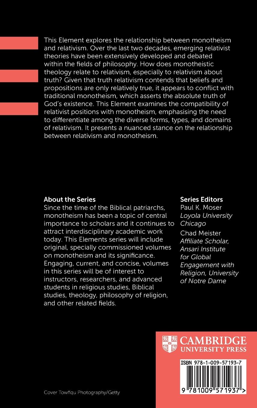 Rückseitencover Monotheism and Relativism