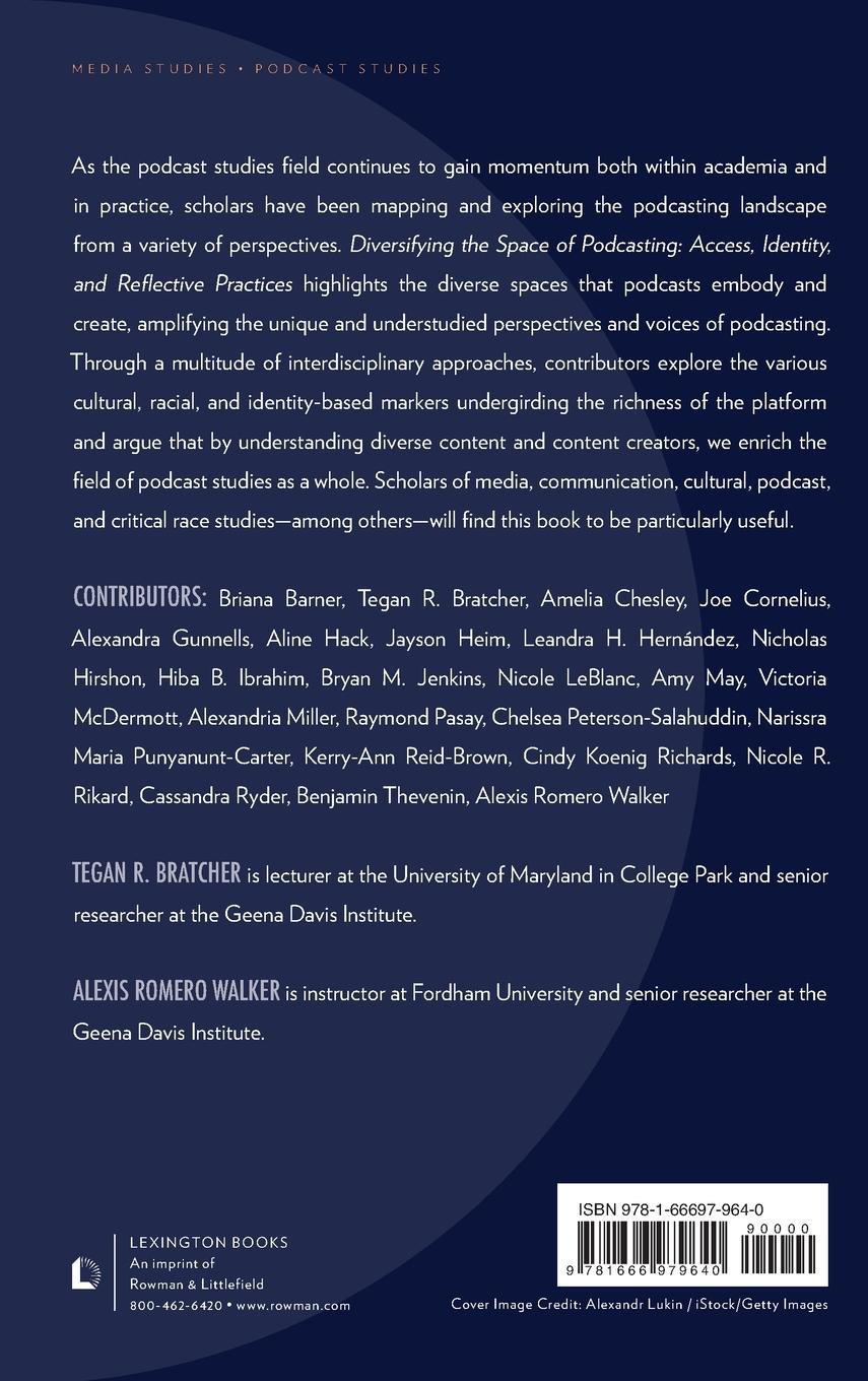 Rückseitencover Diversifying the Space of Podcasting