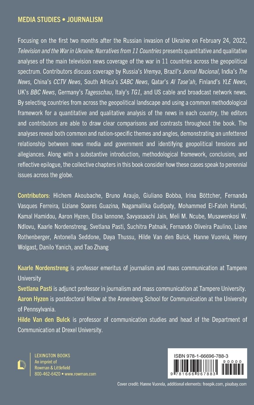 Rückseitencover Television and the War in Ukraine