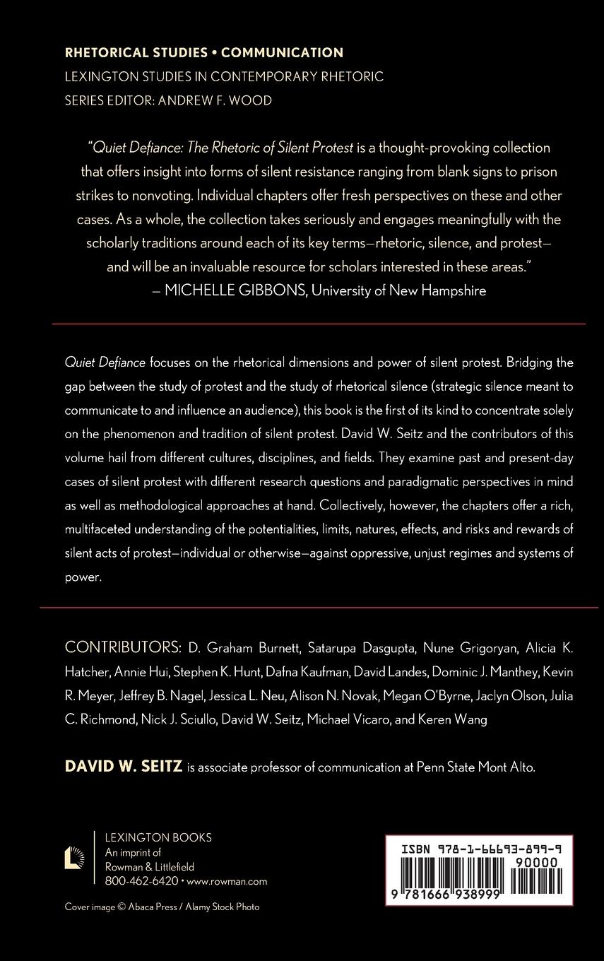 Rückseitencover Quiet Defiance