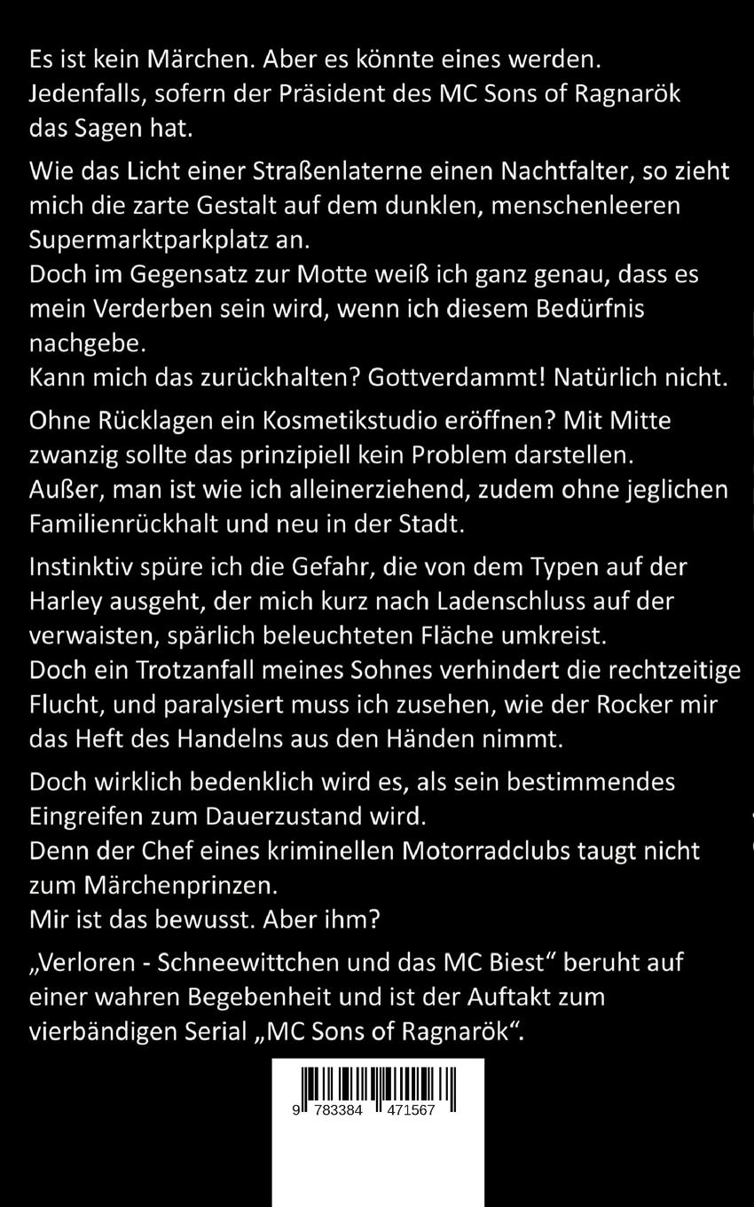 Rückseitencover Verloren: Schneewittchen und das MC Biest